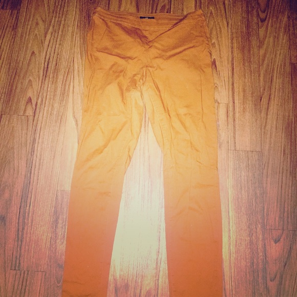 SLIM FIT CAMEL/MUSTARD PANTS