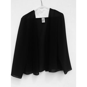 Sheer black blazer