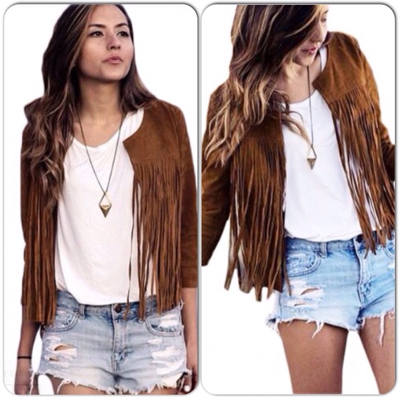 Boutique Jackets & Blazers - 🌟HP🎉 Boutique TRENDY Boho Fringe Blazer Jacket