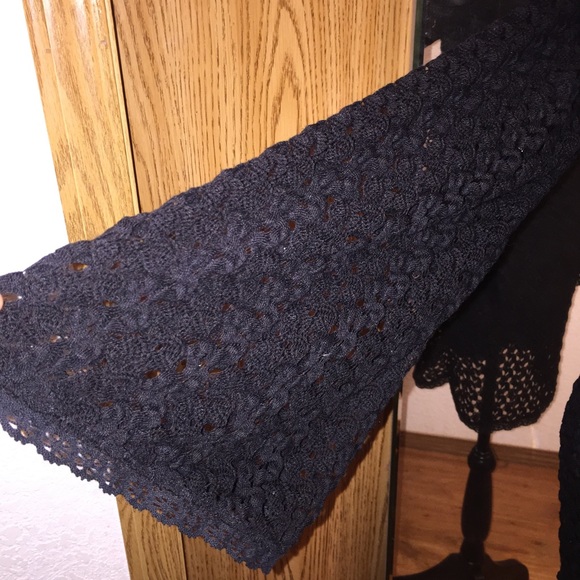 Free People Stretch Crochet Bell Sleeve Dress - Picture 3 of 4