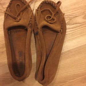 Minnetonka tan Mocs