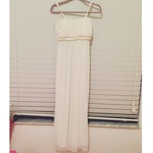 GORGEOUS white prom dress 🎀