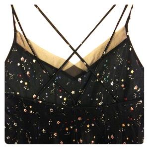 Black Satin Slip/Nightgown Large