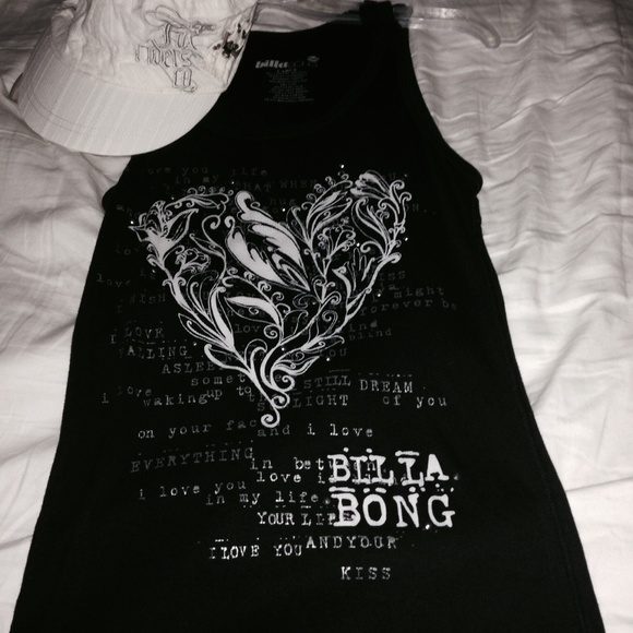 Large billabong tank and matching hat