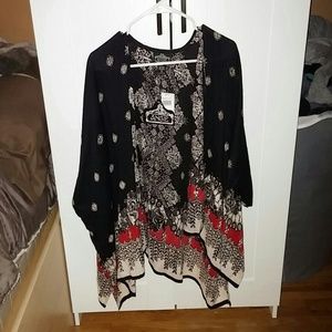 Beautiful black & red kimono