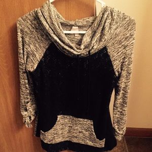Vanity Lace pullover with relaxed neck