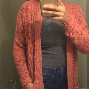 Pink cardigan