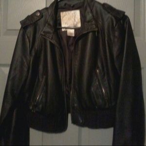 Arden B  faux leather bomber Jacket