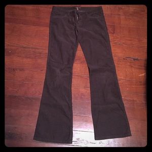 Hollister size 5 light corduroy pants brown