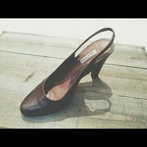 Alfani brown slingback heels