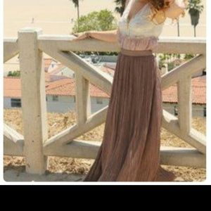 Worthington Pleated Maxi Skirt