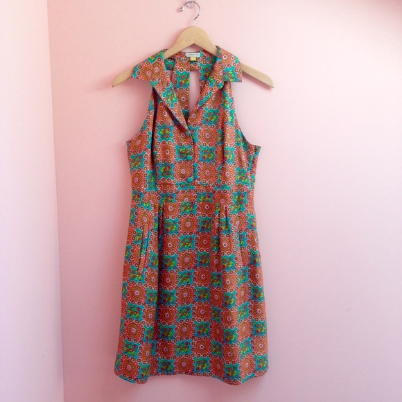 Anthropologie Dresses & Skirts - Anthro Leifsdottir Teal Pink Dress
