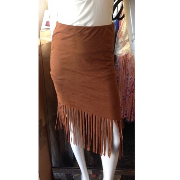 Fringe Pencil Skirt