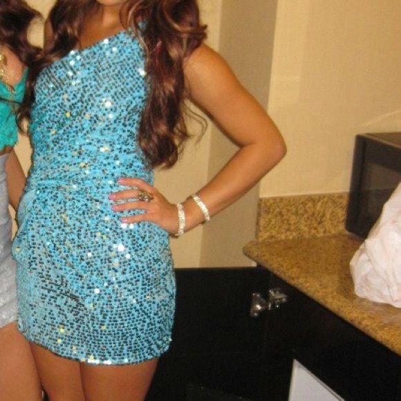 Sequin shiny party mini dress
