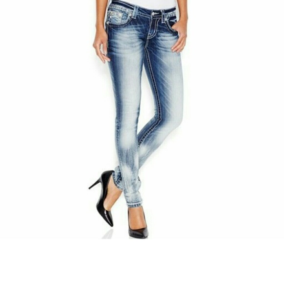 Miss Me Denim - SOLD -MISS ME "ZIGZAG" Skinny Jeans - SIZE 26