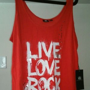 Rock and Republic Orange Tank Top