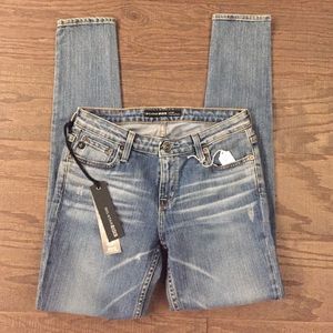 Big Star "Alex" Mid Rise Skinny Light Wash Jeans