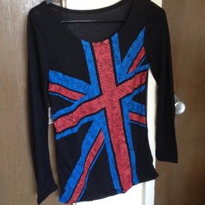 England national flag pattern sweatshirt