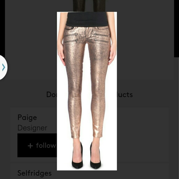 PAIGE Denim - *Lowest Price* -$309- PAIGE EDGEMONT Copper Jeans