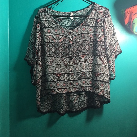 See through crop top