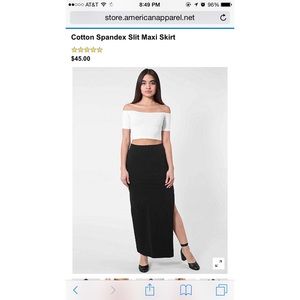 AMERICAN APPAREL Maxi skirt
