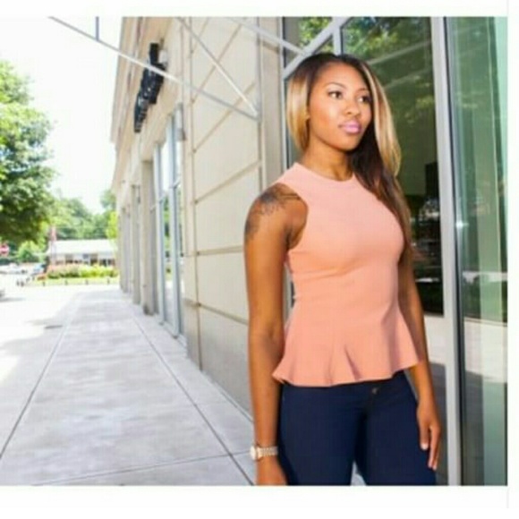 Blush Peplum Top