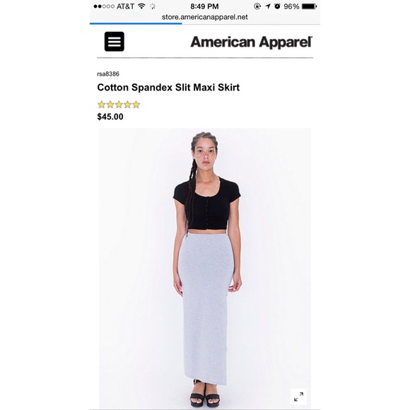 AMERICAN APPAREL MAXI SKIRT