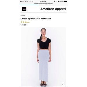 AMERICAN APPAREL MAXI SKIRT