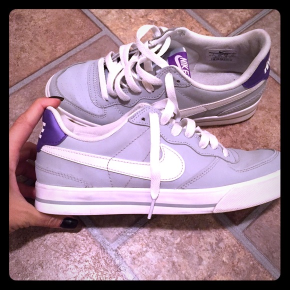 Grey & purple Nike's!