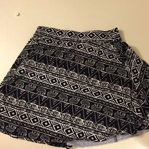 LA hearts tribal elephant high waisted skirt