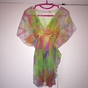 Sheer TieDye Blouse