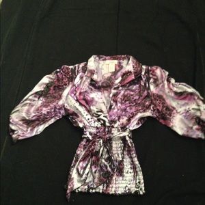 Candies satin top with belt