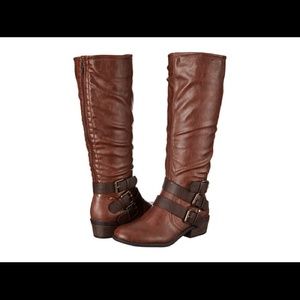 Brown Cognac Extra Wide Calf Size 7 Boots