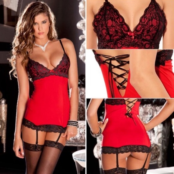Other - Red sexy lingerie set