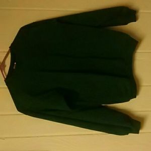 Green crewneck sweatshirt
