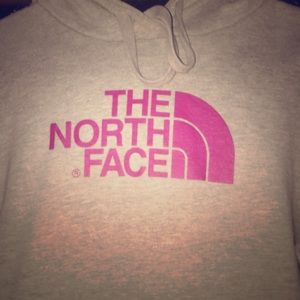 Grey North Face hoodie