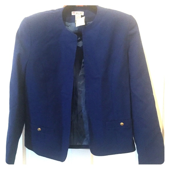 Royal Blue Blazer with Gold Buttons