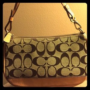 Coach mini brown bag