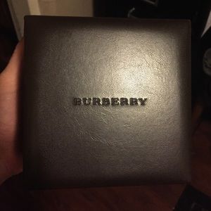 Leather Burberry EMPTY necklace box/ with manual