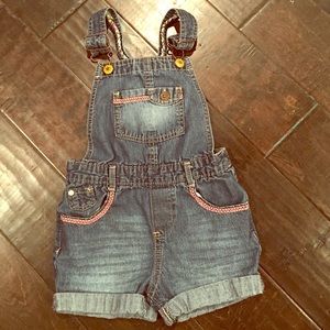 Oshkosh denim short overalls