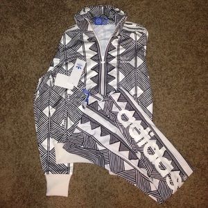 Adidas jacket with leggings