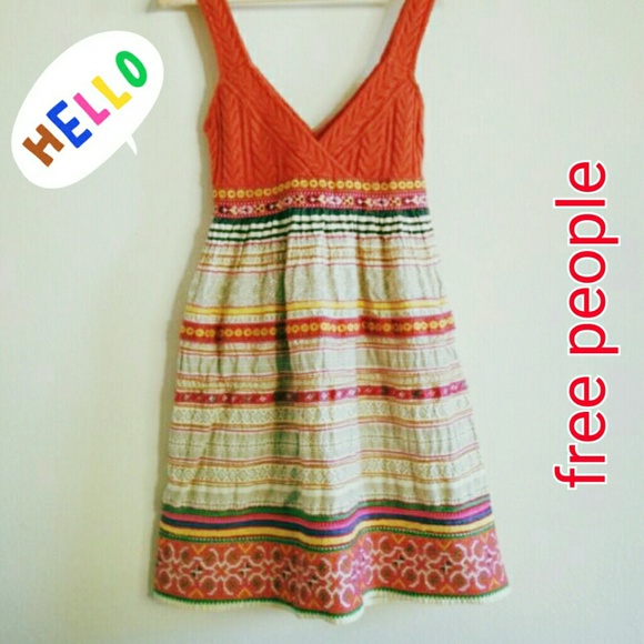 Free people embroidered dress