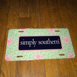 Simply Southern License plate-- starfish