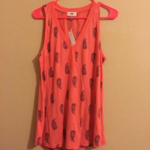 Coral tank top