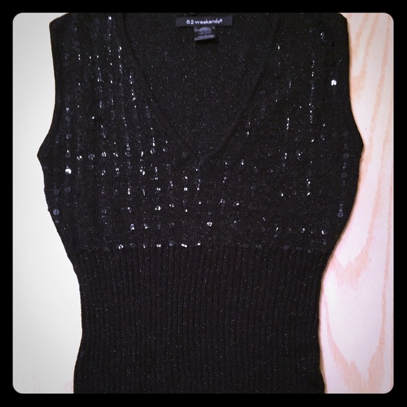 Black dressy tank top.