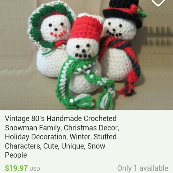 Crochet snowman
