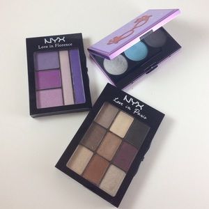 Lot of 3 Eyeshadow Palettes: NYX, MAC.