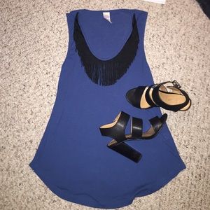 Lucca Couture Fringe Top