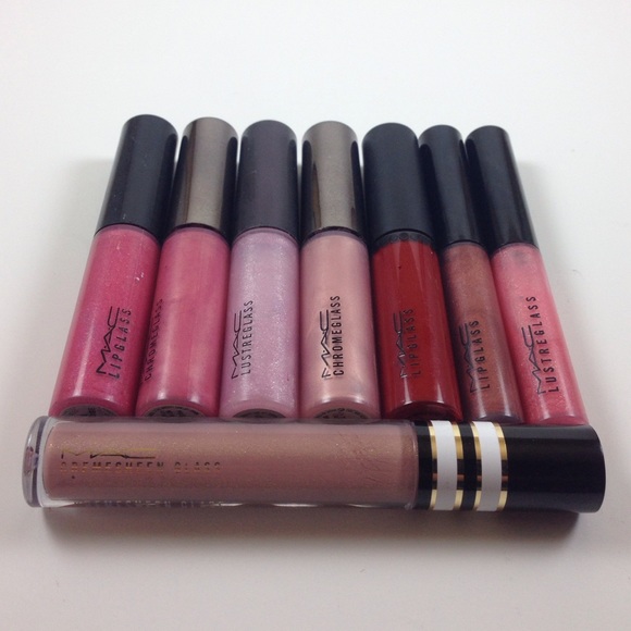 Lot of 6 Full Size and 2 Mini MAC Glosses