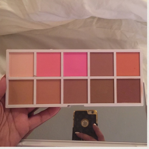 Blush and eye shadow